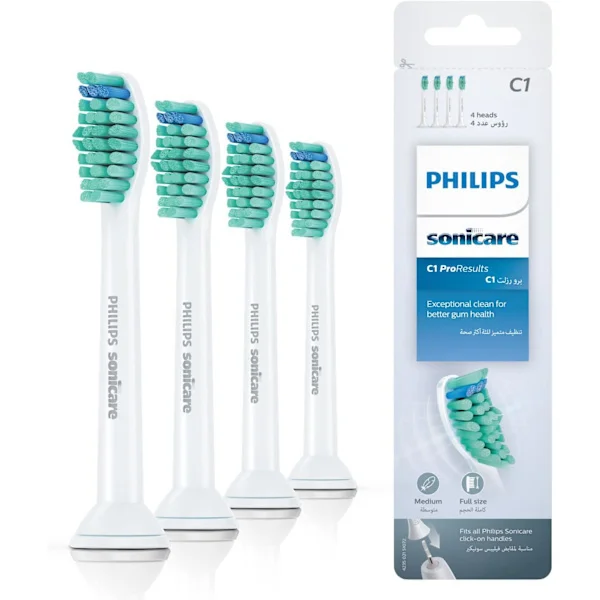 Philips hx6014 Sonicare Tandbørstehoveder Sæt med 4 Bedste Plak/Forsvar Børstehoveder C1