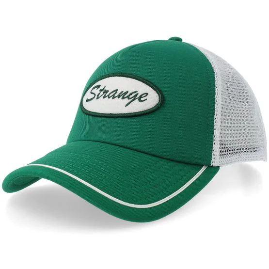 Wrangler - Grønn trucker Caps - Stranger Things Green/White A-Frame Trucker @ Hatstore