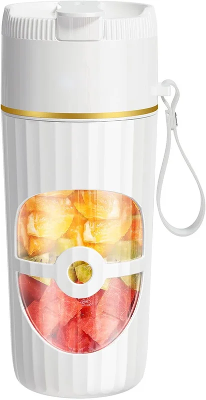 Portabel Blender, Trådlös Smoothie Maker, För Resan, Elektrisk Mini Juicer, 450ml USB-C Port, Stående Blender för Resor