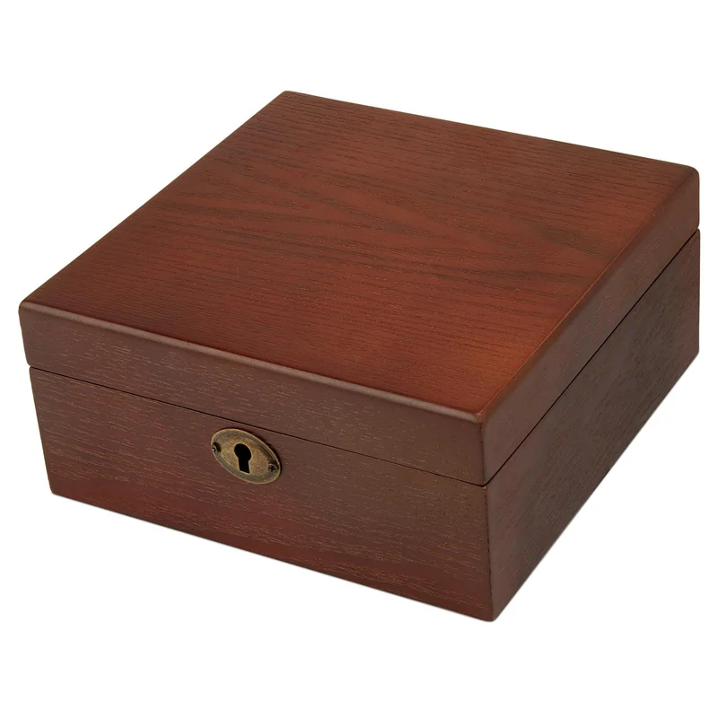 Natural Brown Oak Watch Case - 6 Watches for Men - Watch boxes