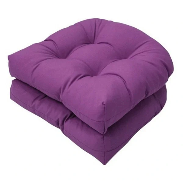 Farmhouse Chair Cushions, Outdoor Garden Sofas, Rattan Chairs, Moisture-proof and Waterproof Seat Cushions, Cushions and Home Tatami Mats Purple; 45*