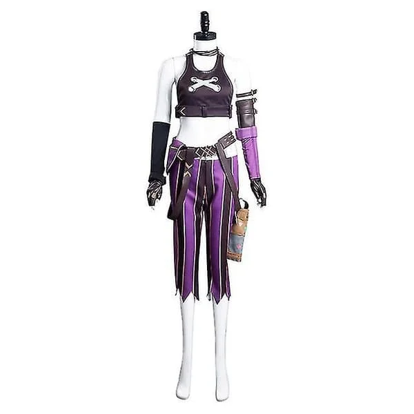 【NX】Hurtig levering Lol Jinx Cosplay Kostume Uniform Tøj League Of Legend - Perfekt Kostume2 Kostume2-XM3- Kostume2