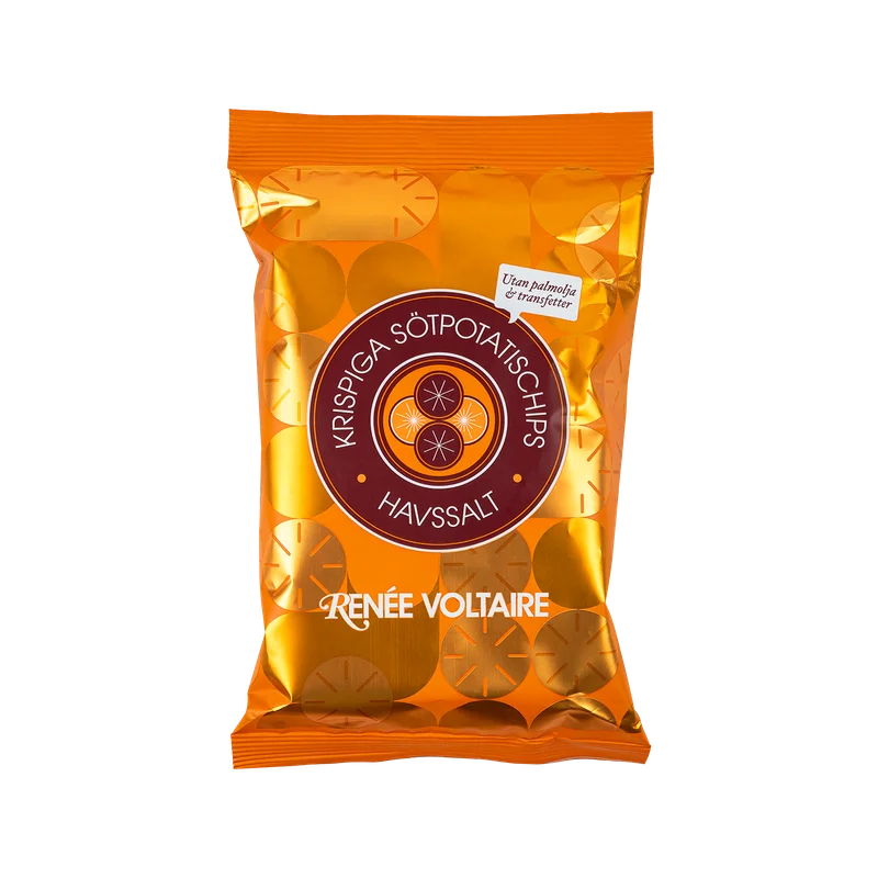 Renée Voltaire Krispiga Sötpotatischips – Havssalt 80 g
