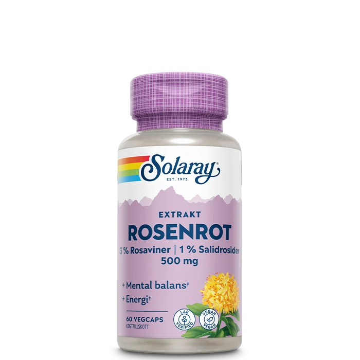 Mikronæringsstoffer Solaray Rosenrod 60 kapsler - Bodyman.dk