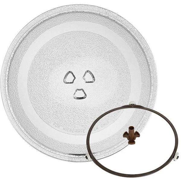 Universal Microwave Glass Plate Durable Microwave Glass Platform Round Microwave Platform Replacement 24.5cm