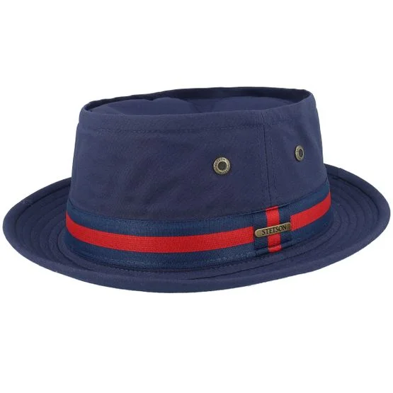 Stetson - Blau porkpie Hut - Pork Pie Co/Pes Blue Pork Pie @ Hatstore