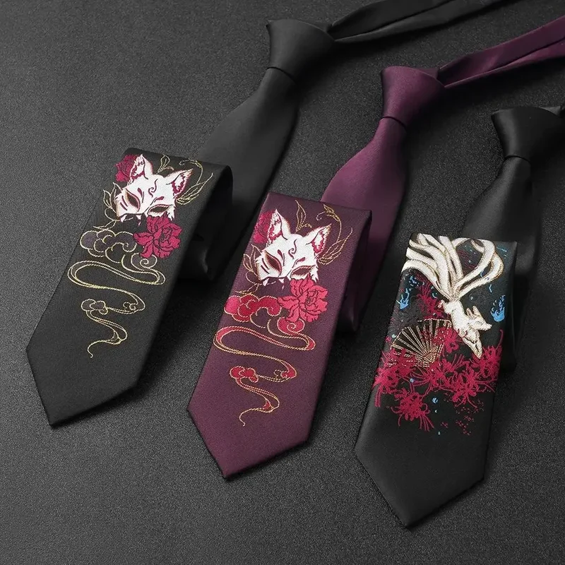 AliExpress - Jacquard-Cravate de la présidence chinoise pour hommes et femmes, style antique, accessoires de olympiques, cravates cosplay, cravates 