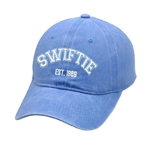 Taylor Swift 1989 Basebollkepsar Dam Swiftie Truckerkeps Hip Hop Truckerkeps Fans Present blå