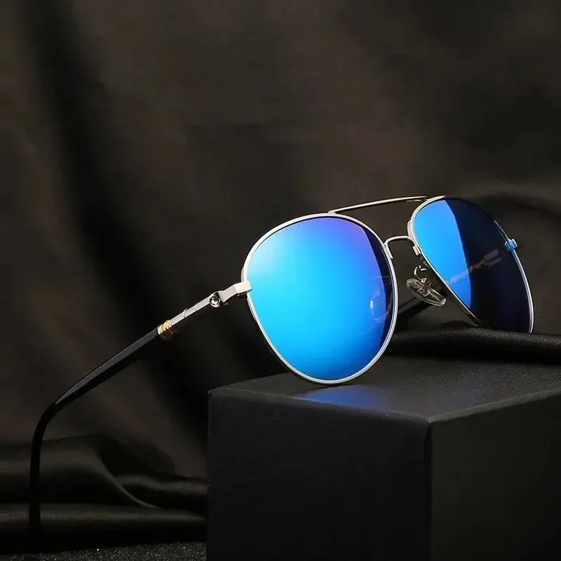 AliExpress - Lunettes de soleil aviateur tendance pour hommes et femmes, pour la conduite, la pêche, en métal, de marque de luxe, protection UV400