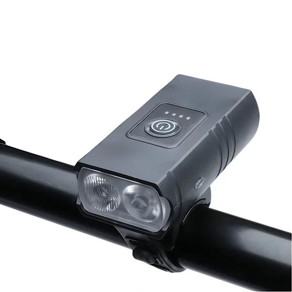 LED Cykellygte Sæt - USB Genopladelig - IPX6 Vandtæt - 4 Tilstande
