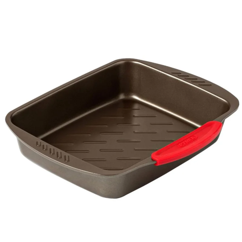 Pyrex Asimetria ildfast form 25 × 20 cm, karbonstål' - 'Mørkegrå