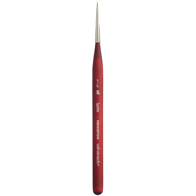 Princeton Velvetouch Syntetpensel kort skaft Mini Spotter St 3/0