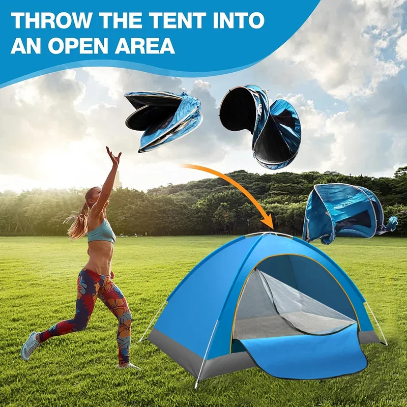 AliExpress - Schnell aufbaubares Handwurfzelt, wasserdichtes Camping- und Boots-Zelt, Outdoor-Zelt, vollautomatischer Pop-up-Unterstand für Wandern, 