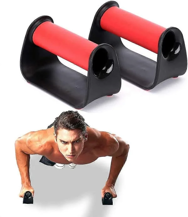 Push Up Bar Push Up Bar Stativ Pushup Overkropp, Armer, Bryst Og Rygg Trening Rød-tfrf