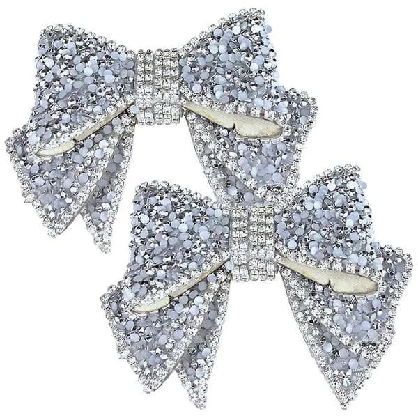 2 stk. Sko Charms Rhinestones Sko Bowknot Charms Dame Sko Dekorationer