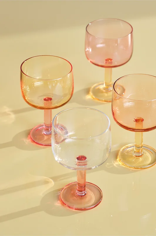 Jotex - Wijnglas Met Pak Van 4 Veelkleurig Veelkleurig - BELL - Koop Wijnglazen bij Jotex