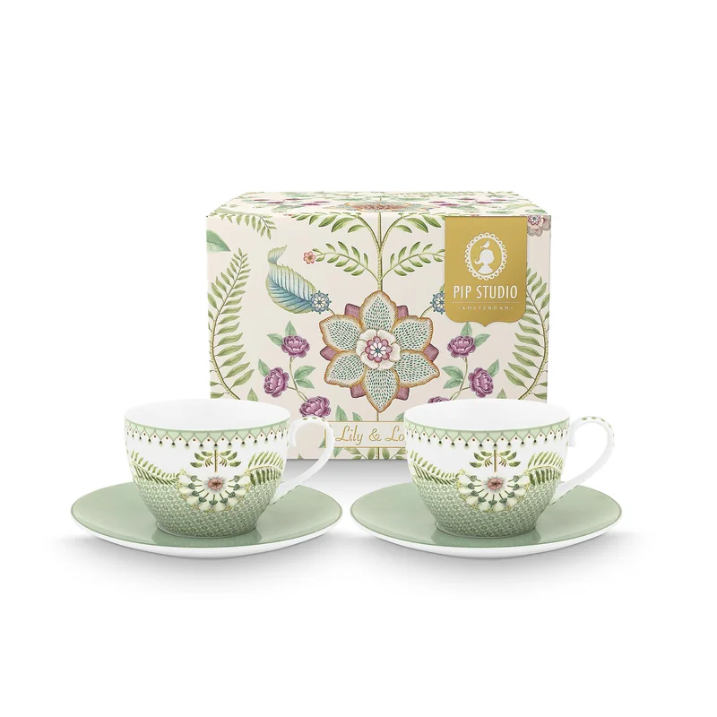 PIP Studio Lily & Lotus cappuccinokupit 2-kpl