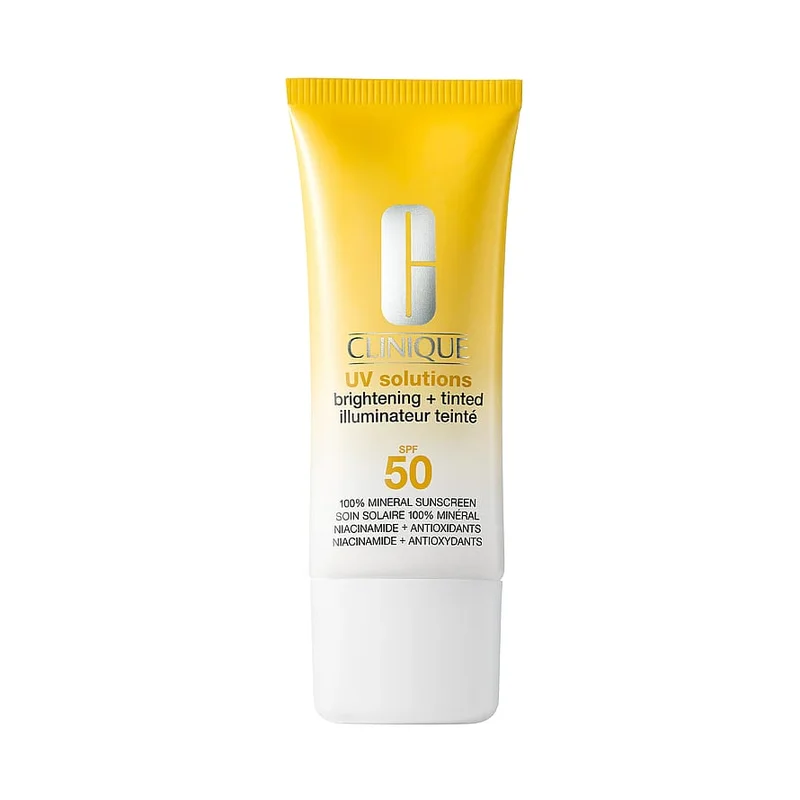 Clinique UV Solutions Brightening + Tinted Sunscreen SPF 50 Light 40 ml, Hudpleje, Solcreme, Solcreme Til Ansigtet