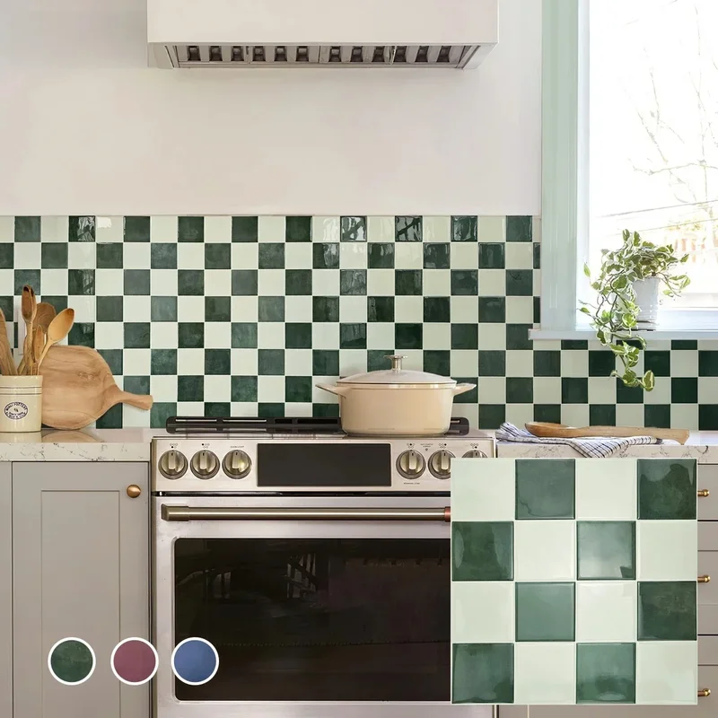 AliExpress - 10/30 PC 3D Mozaïek Stijl Zelfklevende Wandtegel Keuken Backsplash Geschikt voor Keuken Wanddecoratie Vierkant 10,5" x 10,5"