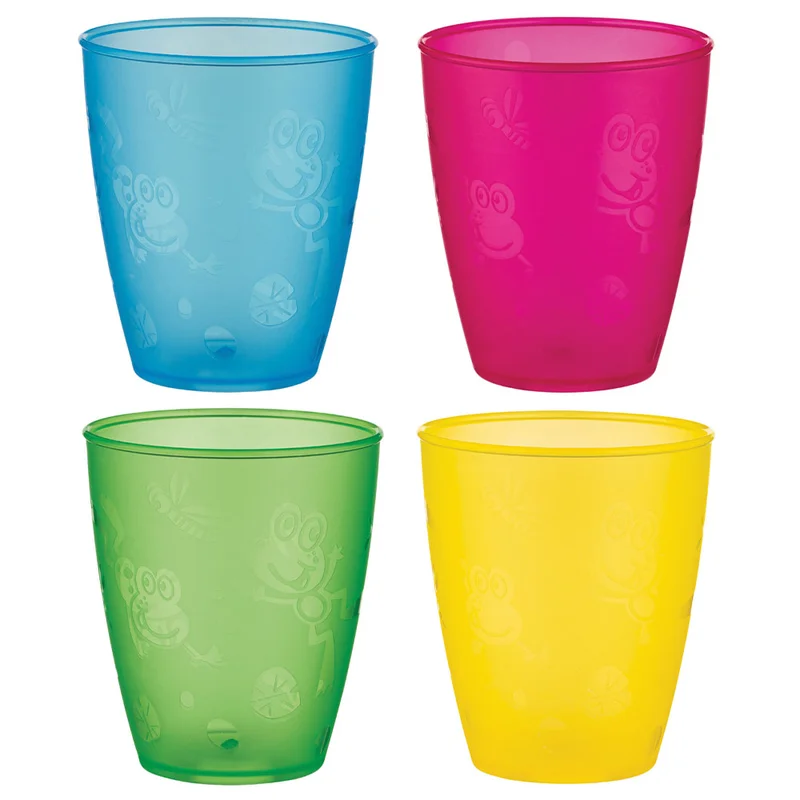 Plastglass Frosker 300 ml 4-pakning