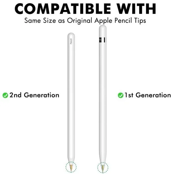 Vaihtokärjet 1.95mm Apple Kynä 1 & 2:een - 4-pack - 4 kpl