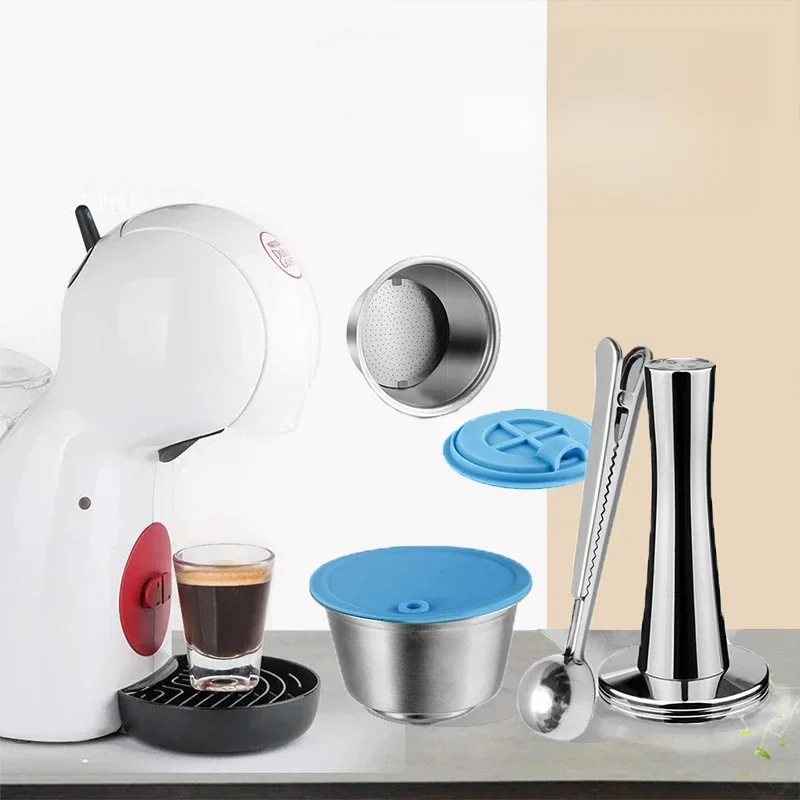 AliExpress - Nachfüllbar für Dolce Gusto Kapsel Silikonhülle Edelstahl Metall Dolci Gusto Kaffeemaschine Kaffeeschaufel Tamper i Cafilas