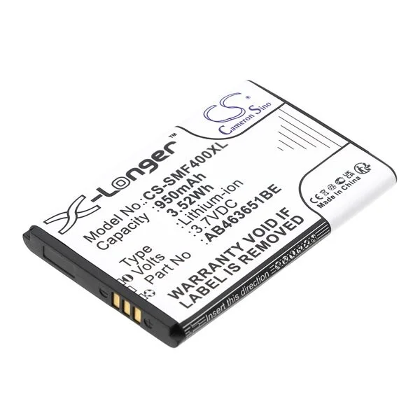 Batteri for SmartPhone, Mobil for Samsung SGH-F400, SGH-F408, GT-M7500 og andre.