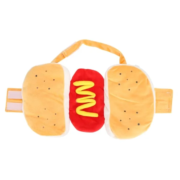 Kæledyr Hund Bomuld Hotdog Kostume Hamburger Kjole Varmt Tøj Tilbehør Gul