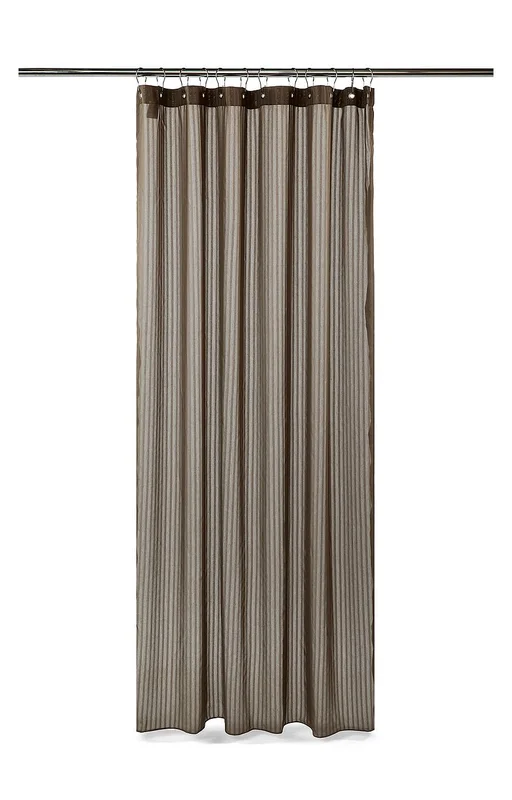 Compliments Lines shower curtain Brown 140 x 220 cm, Tøj & Bolig, Badeværelsestilbehør, Badeforhæng