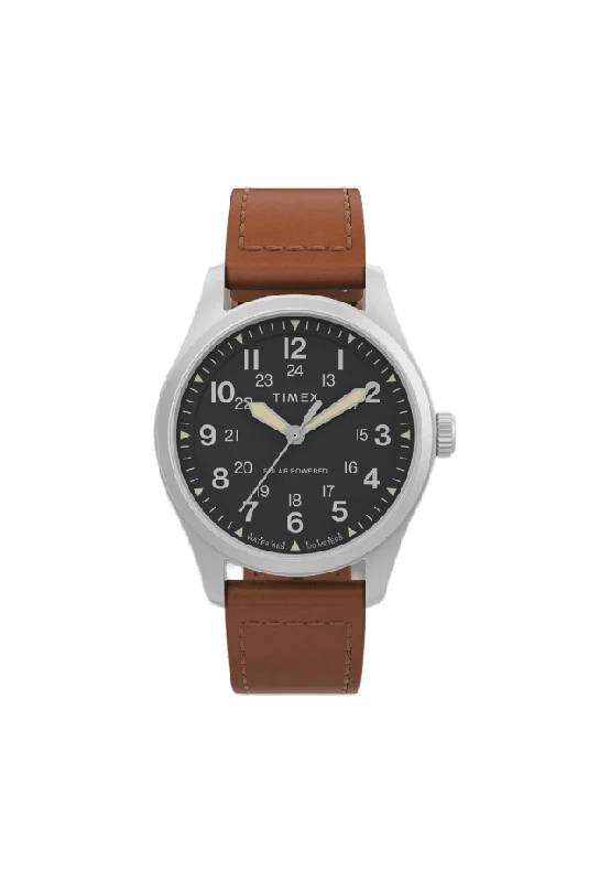 Timex Expedition North Field Post Herr, Svart/brun Läderrem - Tw2v00200 Klockor Herr 36 mm