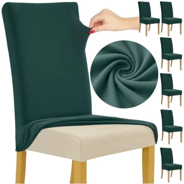 Chair Cover Velvet / Chair Cover - 6-pack - Light Grey