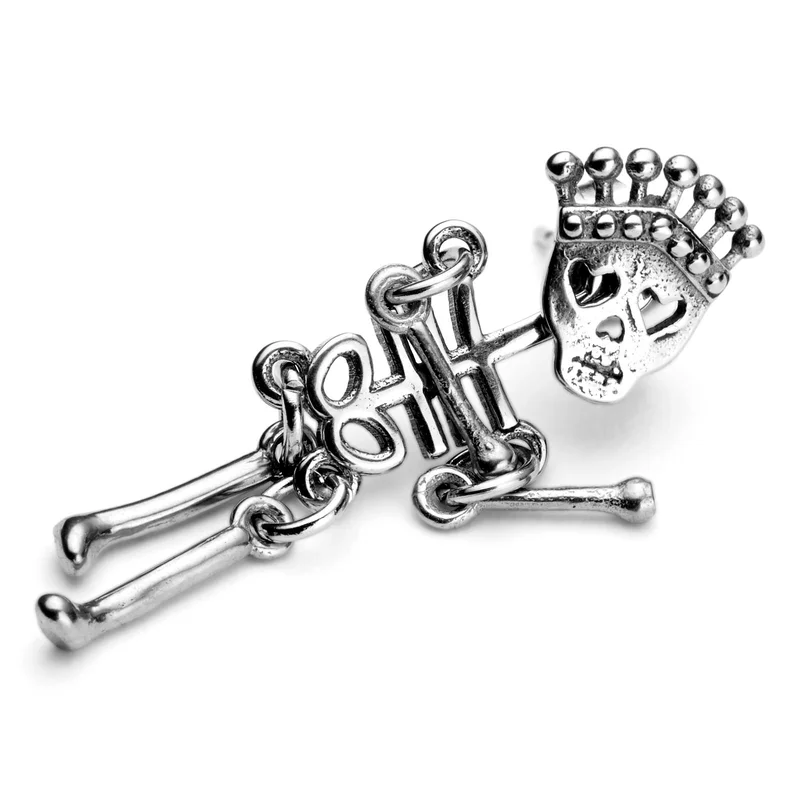 King Skeleton Earring for Men - Dangle Earrings