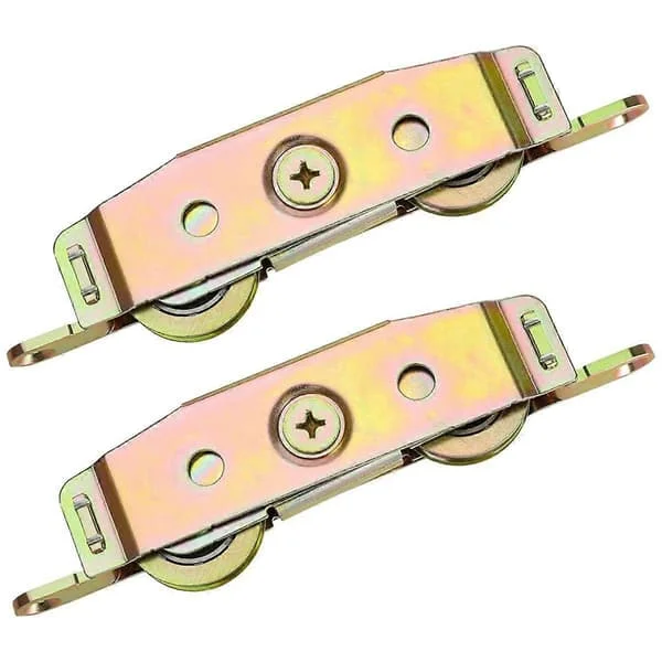 Heavy Duty Sliding Door Rollers, 1-1/4 Inch Steel Ball Bearings, Adjustable Sides, 2 Pcs Door Rollers
