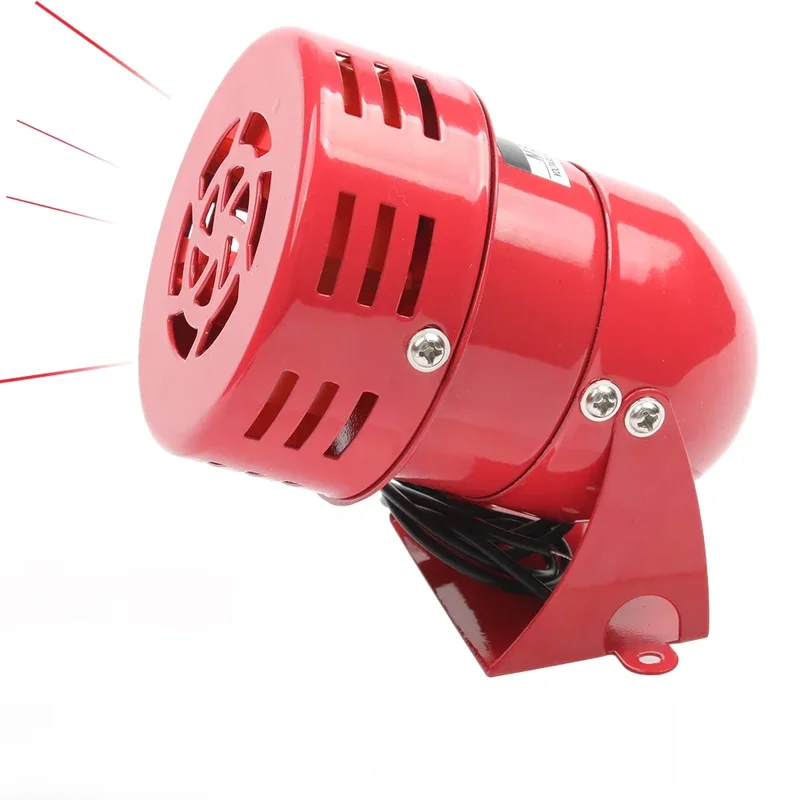 AliExpress - 12V DC 24V DC 220V AC 110V AC rouge Mini sirène de moteur en métal alarme industrielle son garde électrique contre le vol MS-190