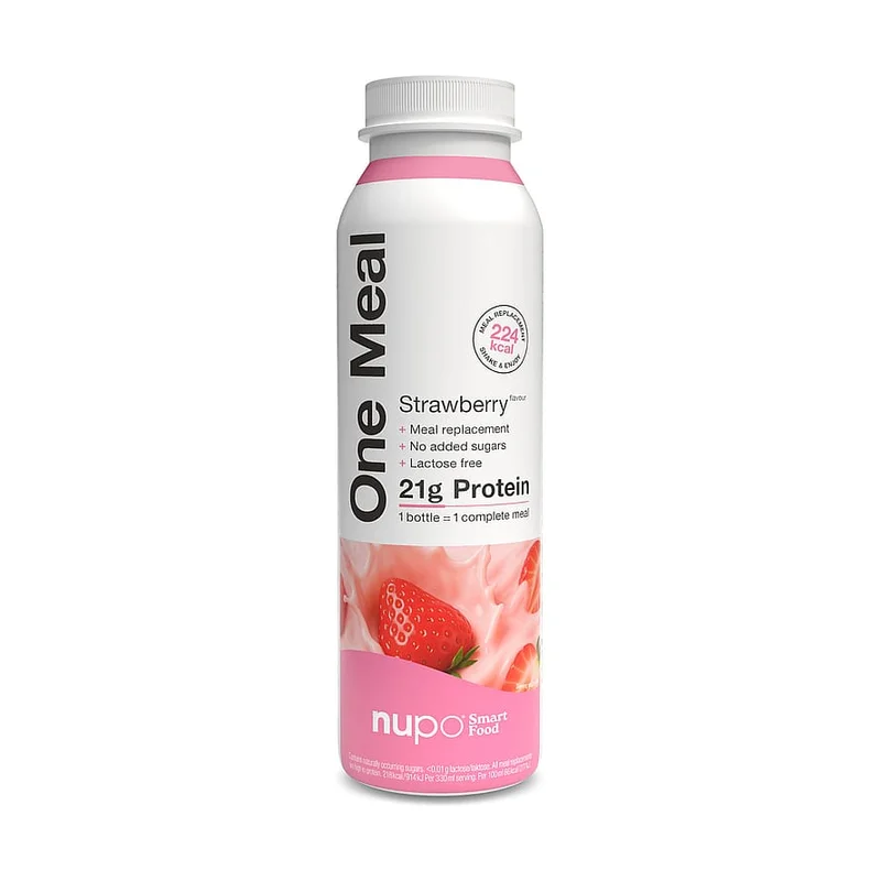 2 for 45 kr., Nupo +Prime RTD Strawberry Love 330 ml., Sport & Velvære, Vægtkontrol, Kost- Og Måltidserstatning