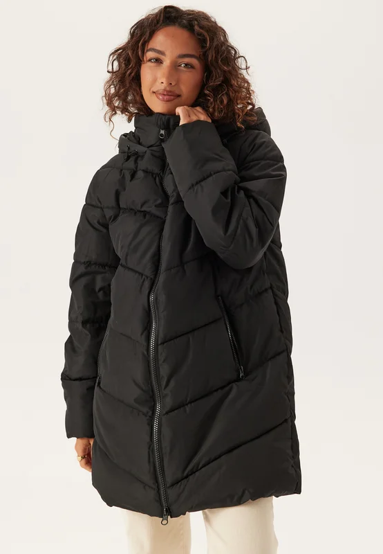 VILA-Vimilja Padded Coat-Black Beauty