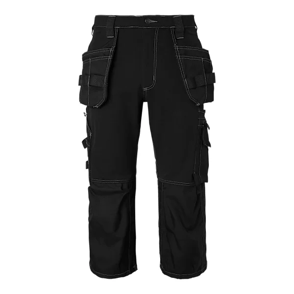 309 Craftsmen 3/4 Trousers Black Male