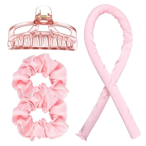 Heatless Hair Curler / Heatless Curls - Curl your hair without heat Light Pink