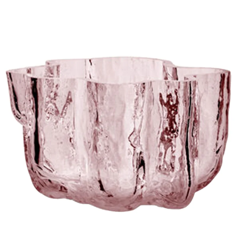 Kosta boda Crackle telysholder 5,8 cm, rosa
