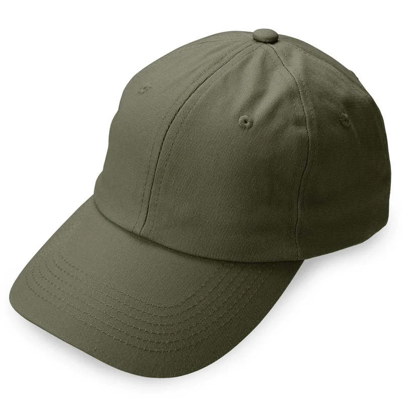 Waykins | Army Green Plain Cotton Cap for Men - Men’s Caps