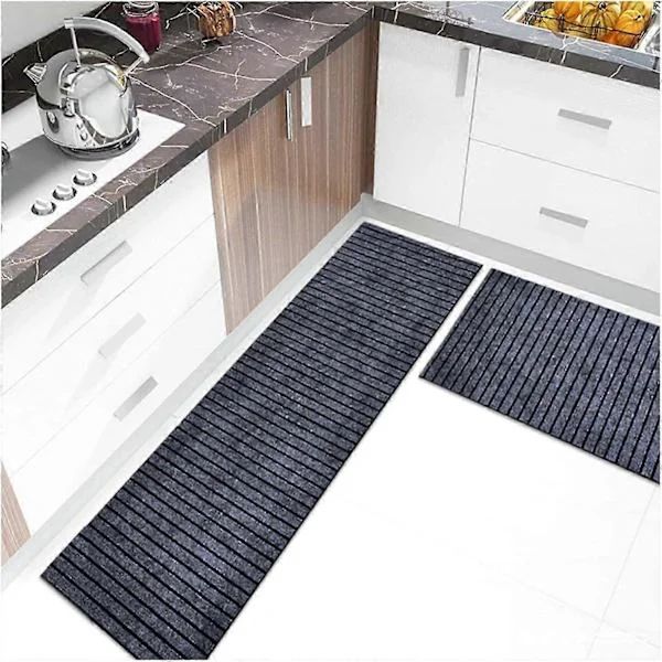 Mats Long Kitchen Mat Washable Floor Mat For Kitchen Entry Door Mat Outdoor Non-Slip Floor Mat Outdoor Terrace (Grey, 50X80cm)