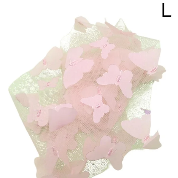 3D Sommerfugl Blonde Stof Gradient Pink Blå Tyl Stof Regnbue Mesh Stof