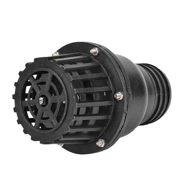 Backventil Vattenpump Fotventil PVC Lågtrycks Platt Backventil för Vätskemaskin Pump Svart (3")