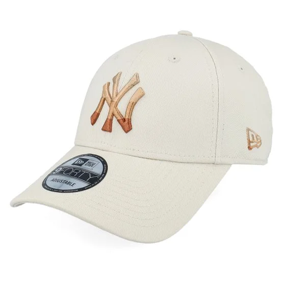 New Era - New York Yankees Ombre Infill 9FORTY Stone Adjustable Adjustable Beige Cap - MLB @ Hatstore