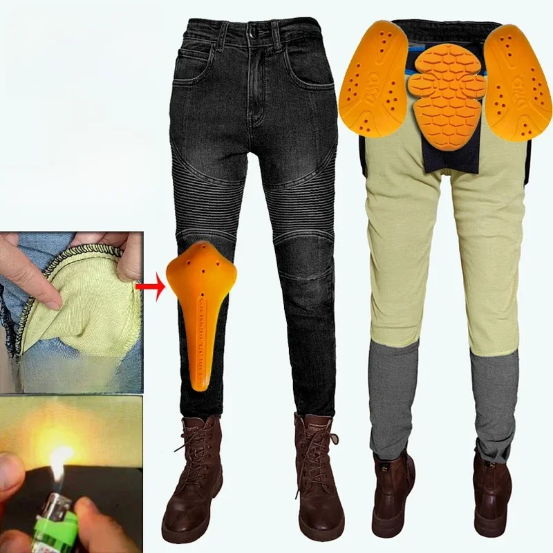 AliExpress - Nouveau Kevlar femmes Moto jean femme Moto pantalon équipement de protection équitation Touring Moto pantalon noir Motocross pantalon XXS