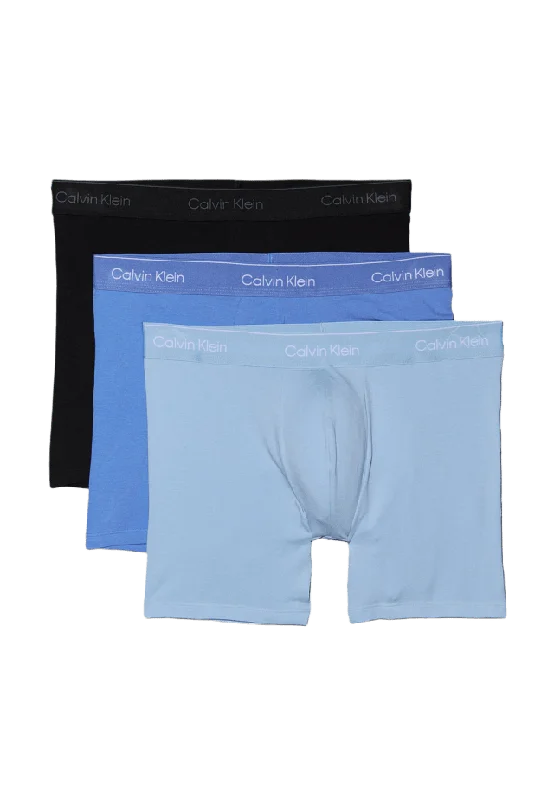 Calvin Klein Boxer Brief 3-Pack Kalsonger Herr Blå S