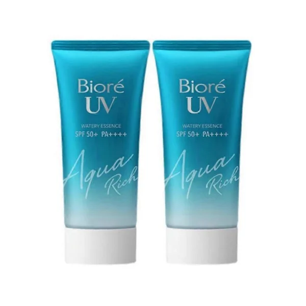 【BQ】Biore UV Aqua Rich Daily Hydrating Facial Moisturizer with SPF 50 Sunscreen & Primer for Makeup with Hyaluronic Acid, PA++++ 50ml