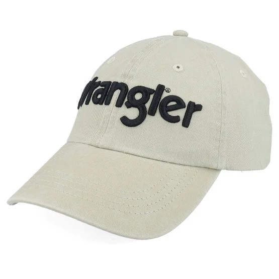 Wrangler - Beige unconstructed Caps - Washed Cap Green Dad Cap @ Hatstore