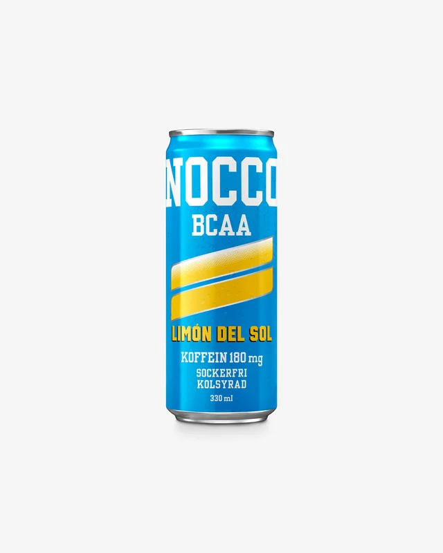 NOCCO BCAA - 330 ml - Limón del Sol Summer Edition - Funktionsdryck, Energidryck, Grenade aminosyror
