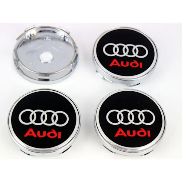 Audi centrumkåpor till fälgarna 60mm passar 57mm hål 4-pack